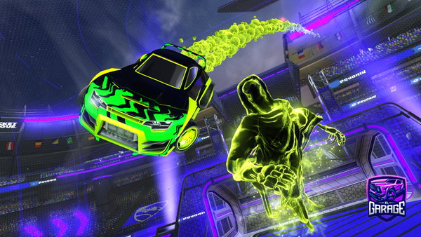 A Rocket League car design from shroomiisstressed