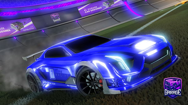 A Rocket League car design from Hybrid8