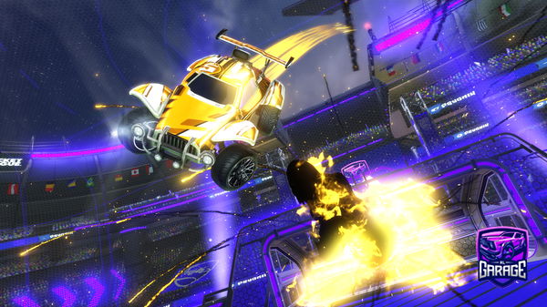 A Rocket League car design from IShowHamzah