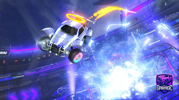 A Rocket League car design from -Trade-me-