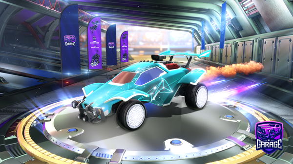 A Rocket League car design from BikerKing