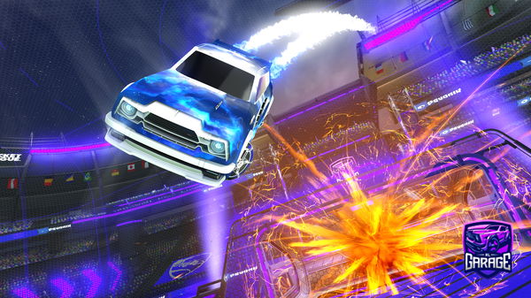 A Rocket League car design from Kanaturyee