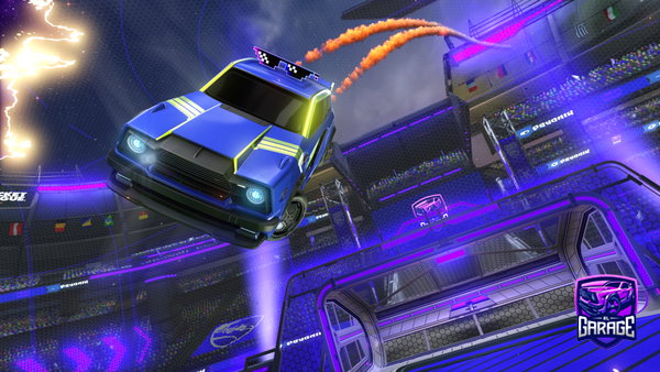 A Rocket League car design from Xeos_