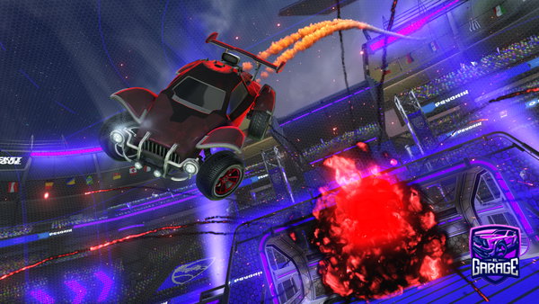 A Rocket League car design from light_rlcs