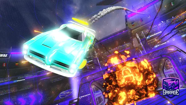 A Rocket League car design from xXDJGAMUZASXx