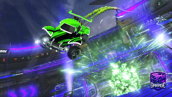 A Rocket League car design from ObaiLOL