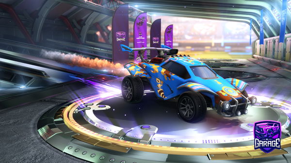 A Rocket League car design from Kirby_