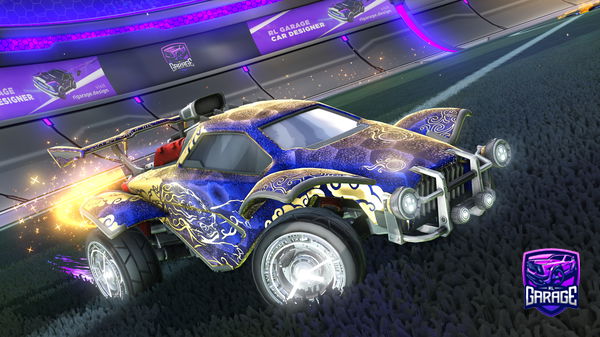 A Rocket League car design from MrWoodTTV