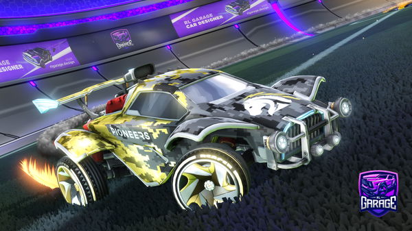 A Rocket League car design from Imdiamond2