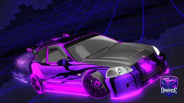 A Rocket League car design from Luzike_