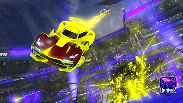 A Rocket League car design from Luviito2