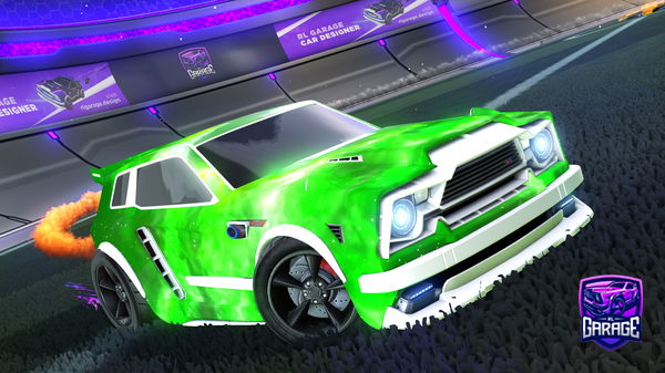 A Rocket League car design from MrWoodTTV