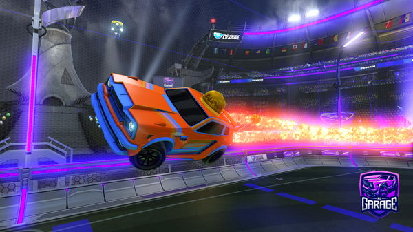 A Rocket League car design from Hejohubi