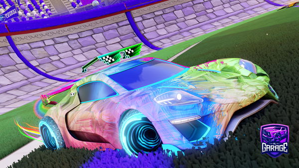 A Rocket League car design from Bxrxmxlxr