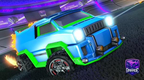 A Rocket League car design from Rainy370