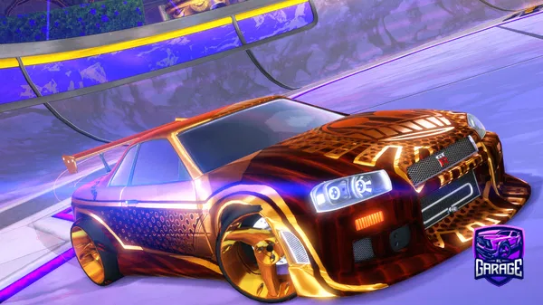 A Rocket League car design from Green1377ismyps