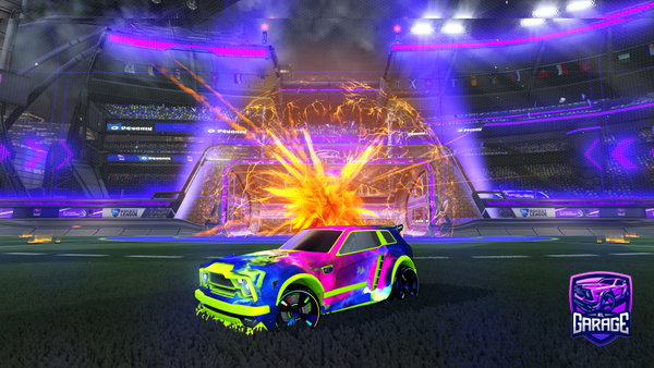 A Rocket League car design from Roachey