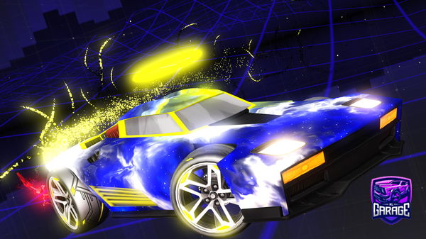 A Rocket League car design from TX456G