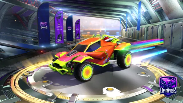 A Rocket League car design from RAYZORDRAGONXVI