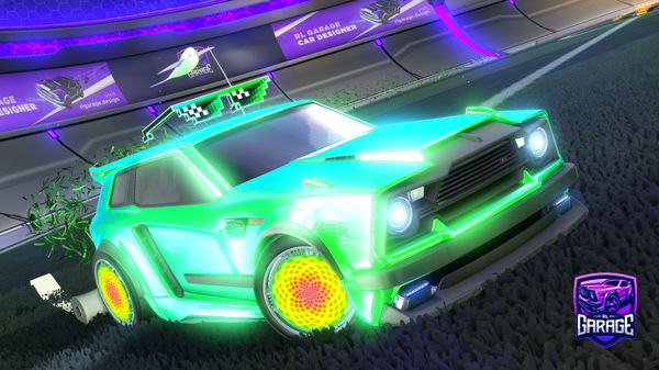A Rocket League car design from Triangle_2022