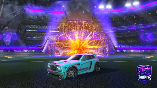 A Rocket League car design from matrik101