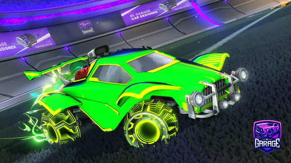 A Rocket League car design from Fluffyfire123