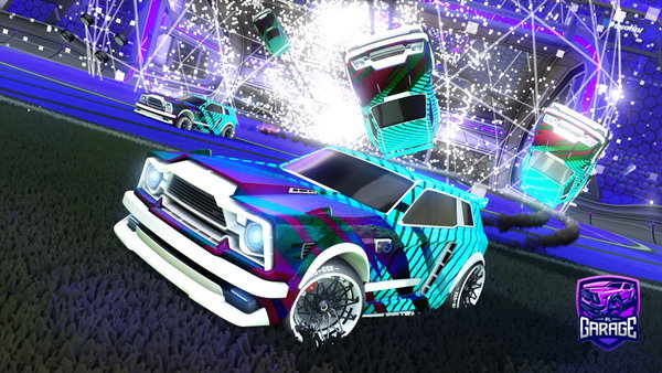 A Rocket League car design from Frostnite_Joel