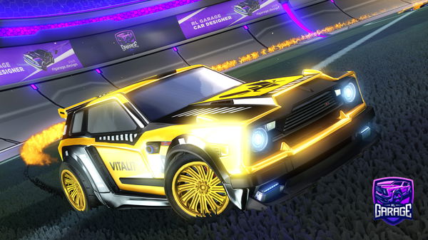 A Rocket League car design from Staggo