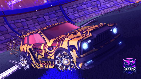 A Rocket League car design from Vinetangler