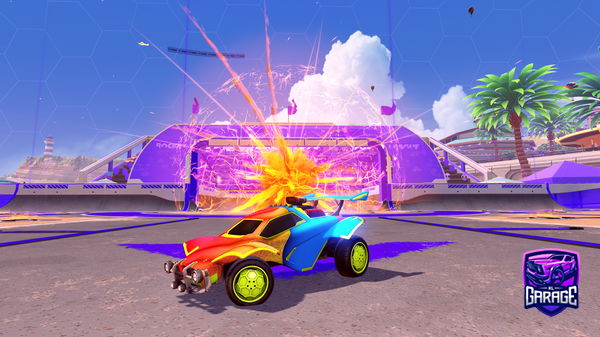 A Rocket League car design from ReplastFN1