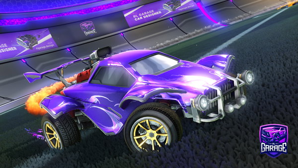 A Rocket League car design from purpletoken