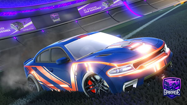 A Rocket League car design from Hybrid8