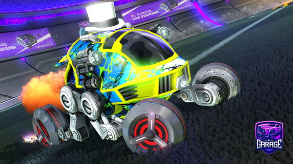 A Rocket League car design from RoadToBlackStandard