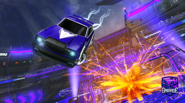 A Rocket League car design from PurpleJ33p