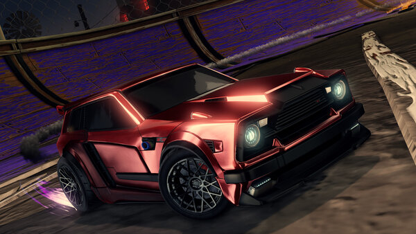 A Rocket League car design from Cosplash