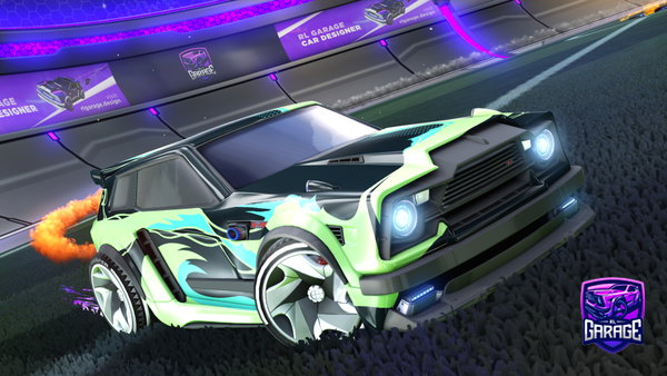 A Rocket League car design from d00mknight