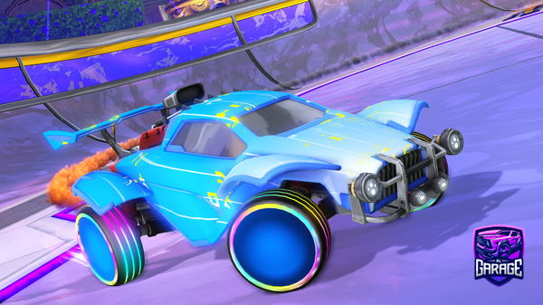 A Rocket League car design from bendyrhino