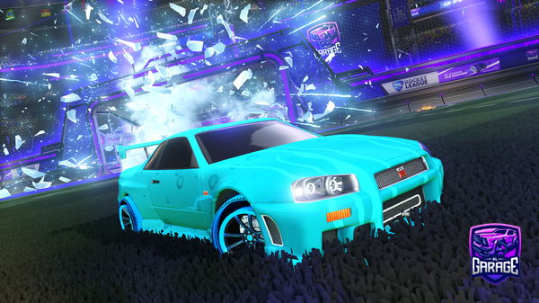 A Rocket League car design from Bcracked1