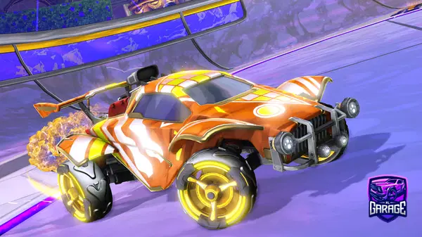 A Rocket League car design from VentureBluten