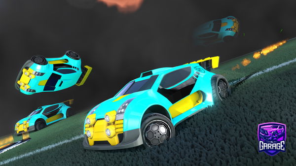 A Rocket League car design from Ols131