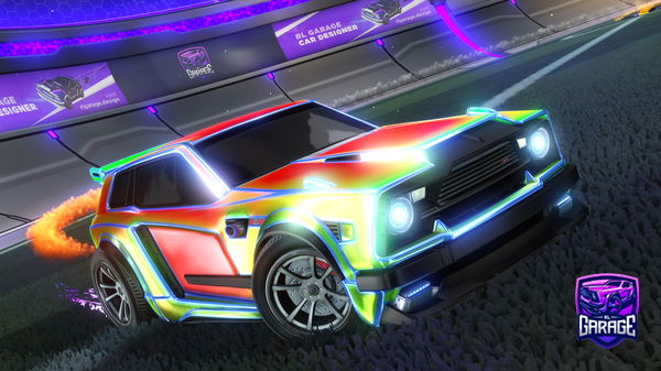 A Rocket League car design from TheForestGreenDino