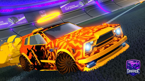 A Rocket League car design from Imnubking