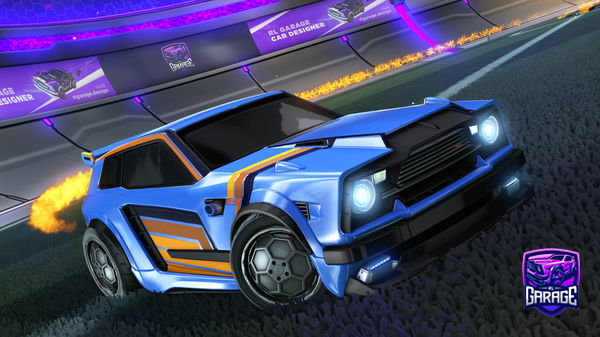 A Rocket League car design from Pogrz