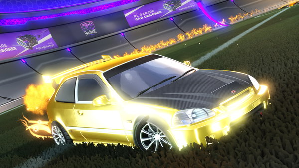 A Rocket League car design from Saladen_