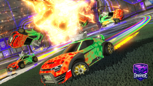 A Rocket League car design from MiiluDenSeje