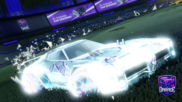 A Rocket League car design from SquiDynamiteRL