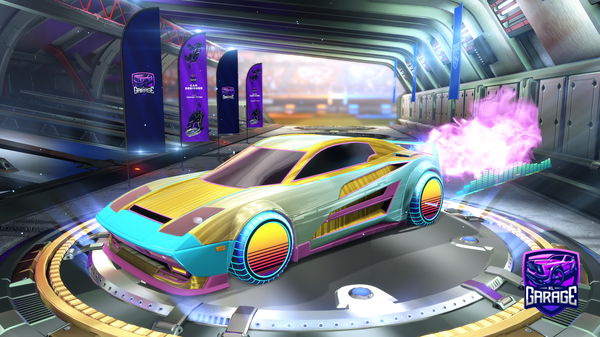 A Rocket League car design from NaClSami