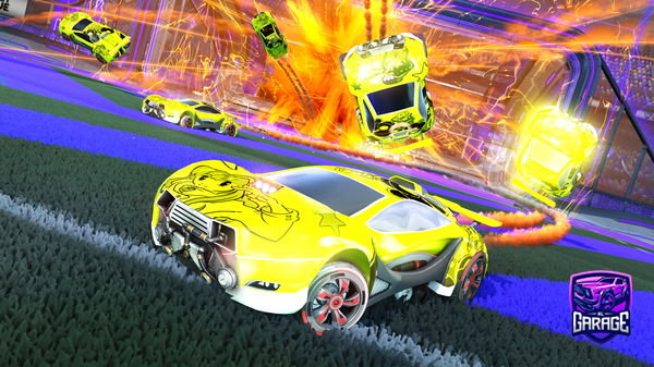 A Rocket League car design from elmanolo321