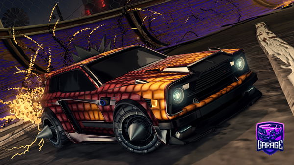 A Rocket League car design from stova