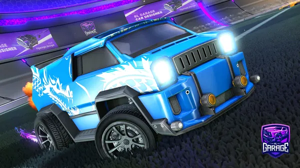 A Rocket League car design from Aqua28